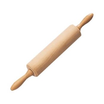 Скалка, вращающиеся ручки, D 8 см, L 33/58 см,  дерево, Anton Kesper