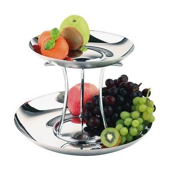 Этажерка для фруктов 2-х ярусная, D 32/42 см, H 26 см, APS