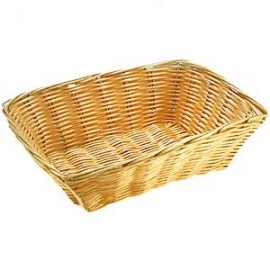 Корзина для хлеба, H 6,5 см, L 21,5 см, W 15,5 см, полиротанг, APS