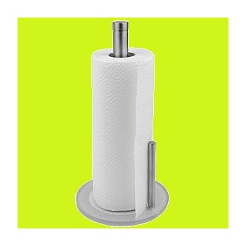 Подставка для полотенец, D 18 см, H 32 см,  сталь нержавеющая, стекло, APS