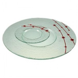 Тарелка мелкая ''Pearl'', D 18 см, стекло, BDK-GLASS