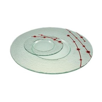 Тарелка мелкая ''Pearl'', D 18 см, стекло, BDK-GLASS