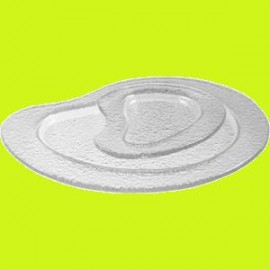 Тарелка ''Ameba'', H 1,5 см, L 24 см, W 19 см, стекло, BDK-GLASS