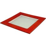 Тарелка квадратная ''Border'', L 25,5 см, W 25,5 см, стекло, BDK-GLASS