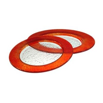 Тарелка мелкая ''Band'', D 26 см, стекло, BDK-GLASS