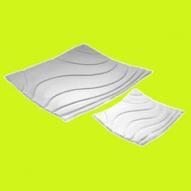 Салатник ''Optisch'', H 1 см, L 20 см, W 20 см, стекло, BDK-GLASS