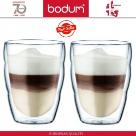 Набор термобокалов «Павина»[2шт]; стекло; 270мл; D=83мм; прозр.