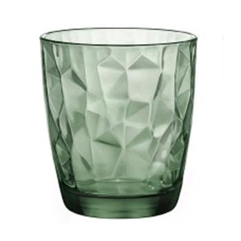 Низкий стакан, 305 мл, D 8,5 см, H 9,3 см, стекло, цвет зеленый, Diamond, Bormioli Rocco - Fidenza