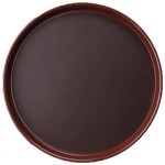 Поднос, D 35,5 см, H 2,5 см, прорезиненный, Cambro