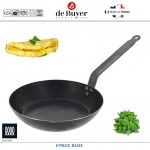 Сковорода Force Blue, D 24 см, голубая сталь, de Buyer