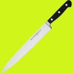 Нож для тонкой нарезки «Gloria Lux», L 38 см, W 3 см,  сталь нержавеющая, Felix