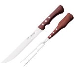 Набор (нож и вилка) «Cuisinier», L 39 см, W 16 см,  сталь нержавеющая, дерево, Felix