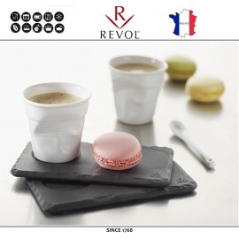 Froisses "Мятый керамический стаканчик" для кофе эспрессо, 80 мл, белый, REVOL