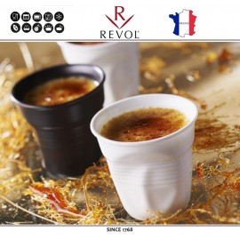 Froisses "Мятый керамический стаканчик" для кофе, 120 мл, красный, REVOL