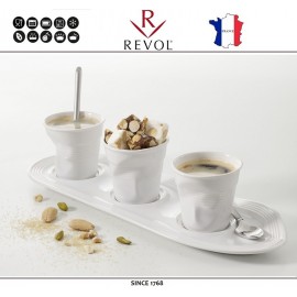 Froisses "Мятый керамический стаканчик" для кофе эспрессо, 80 мл, черный, REVOL