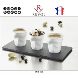 Froisses "Мятый керамический стаканчик" для кофе эспрессо, 80 мл, шоколад, REVOL