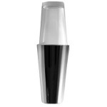 Шейкер со стаканом «Boston», 500 мл, D 9,3/6 см, H 29,5 см, сталь нержавеющая, стекло, ILSA