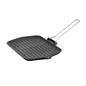 Сковорода-гриль прямоугольная, H 1 см, L 30 см, W 22 см,  чугун, тефлон, ILSA