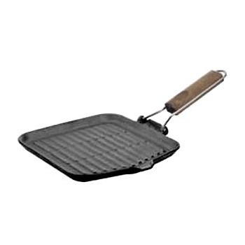 Сковорода-гриль с ручкой, H 1,5 см, L 26 см, W 24 см,  чугун, тефлон, ILSA