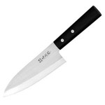 Нож дэба для разделки рыбы ''Masahiro'', H 21 см, L 28,5 см, сталь, Kasum