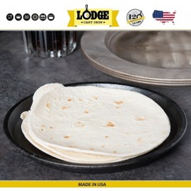 Сковорода-противень круглая (без подставки), D 17.5 см, литой чугун, Lodge
