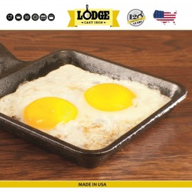 Сковорода для завтрака, 13 x 13 см, литой чугун, Lodge