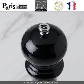 Мельница Paris U Select Laque Noir для соли, H 12 см, черный, PEUGEOT