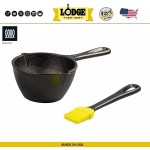 BBQ набор: соусник чугунный + кисть кулинарная, 320 мл, D 12 см, Lodge, США