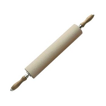 Скалка с вращающимися ручками, D 8 см, L 30 см, дерево, сталь, MATFER