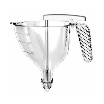Воронка-дозатор для кондитерских изделий, 4 насадки, 1,5 л, D 25 см, сталь, MATFER