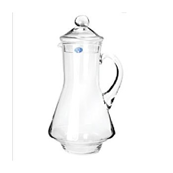 Кувшин с крышкой, 1,2 л, D 14,5 см, H 22,5 см, стекло, Неман