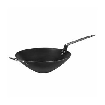 Вок китайский, D 40 см, H 12 см, L 6,9 см,  сталь нержавеющая, Paderno