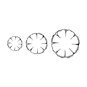 Набор ножей для декоративной нарезки овощей, 3 шт, D 8,5 см, H 5 см,  сталь нержавеющая, Paderno