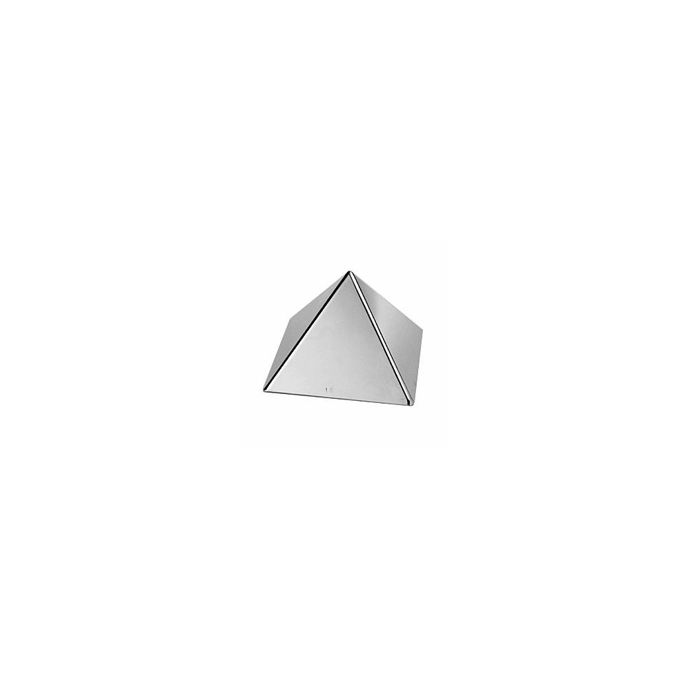 Форма кондитерская пирамида, H 10,5 см, L 12 см, W 12 см, сталь нержавеющая, Paderno