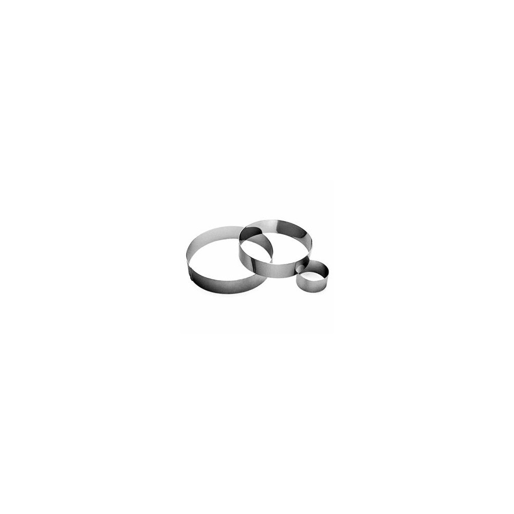 Кольцо кондитерское, D 20 см, H 4,5 см, сталь нержавеющая, Paderno