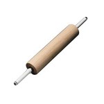 Скалка, с вращающимися ручками, D 9 см, L 70 см, дерево, Paderno