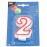 Свеча-цифра ко дню рождения «2», L 14,1 см, W 8 см, Pap Star