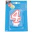 Свеча-цифра ко дню рождения «4», L 14,1 см, W 8 см, Pap Star