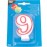 Свеча-цифра ко дню рождения «9», L 14,4 см, W 8,4 см, Pap Star