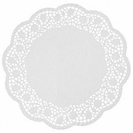 Настольные бумажные подкладки кружевные 250 шт, D 30 см, Pap Star