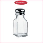 Емкость-шейкер для соли (перца), 100 мл, стекло, металл, Pasabahce