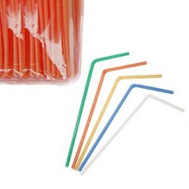 Трубочки со сгибом, 1000шт, D 0,5 см, L 21 см, Pasterski