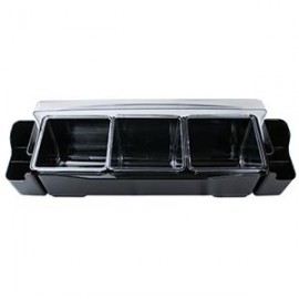 Контейнер для фруктов 3 отделения с отделениями для труб ''Prohotel'', ProHotel bar accessories