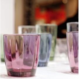 Низкий стакан, 390 мл, D 9 см, H 10,3 см, стекло, цвет лиловый, Pulsar, Bormioli Rocco