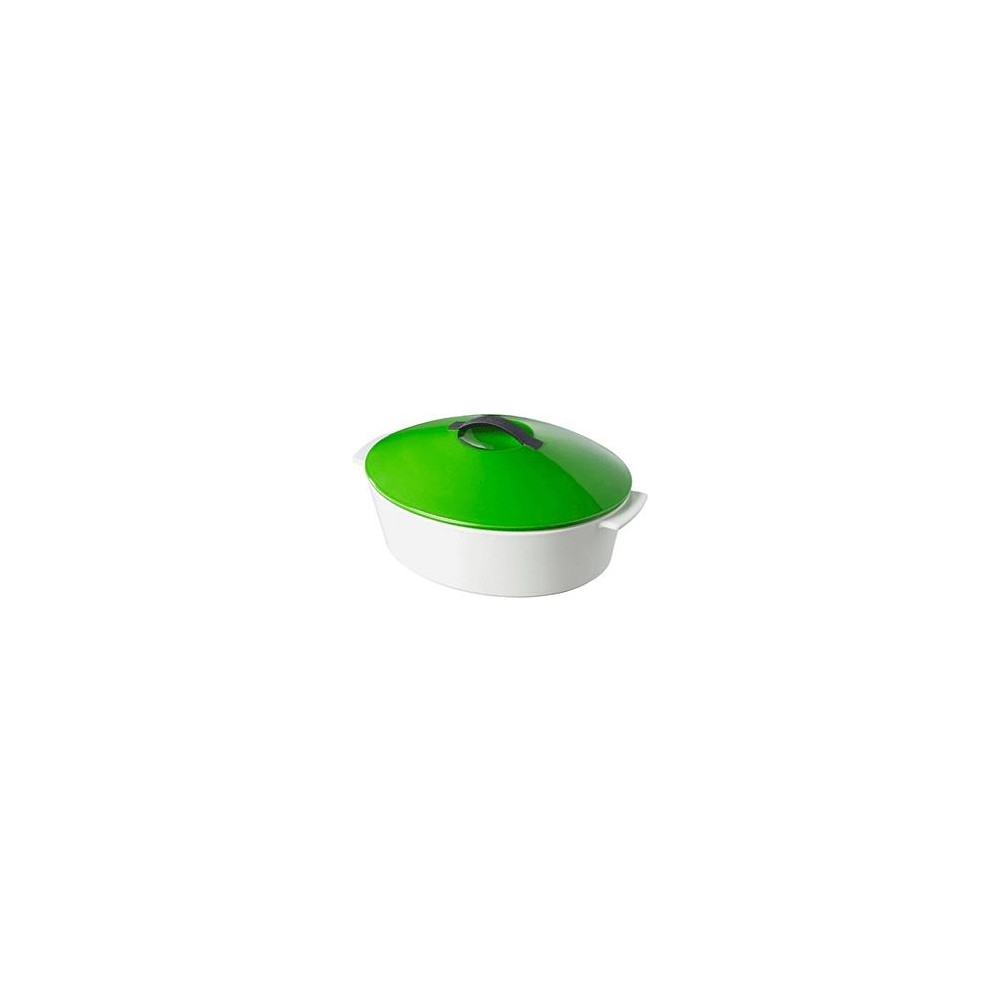 Жаровня керамическая Revolution, для любых плит и духовки, 4.2 л, 36 х 26 см, зеленый, REVOL