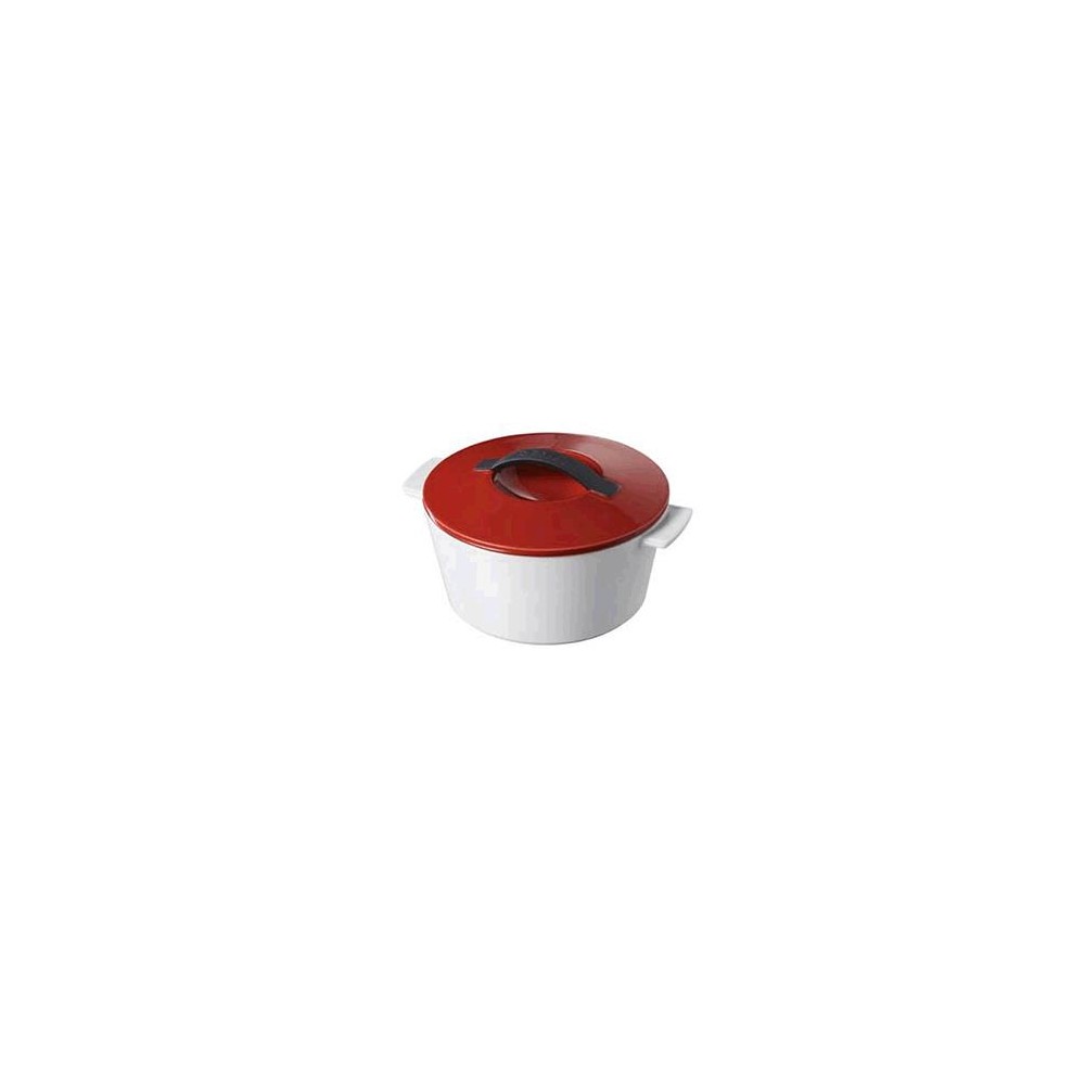 Кастрюля керамическая Revolution, 1.5 л, для любых плит и духовки, красный, REVOL
