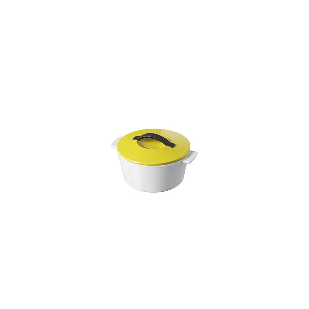 Кастрюля керамическая Revolution, 1.5 л, для любых плит и духовки, желтый, REVOL