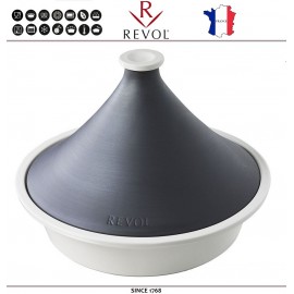 Тажин REVOLUTION II белый, 3 л, D 32 см, для любых плит и духовок, REVOL