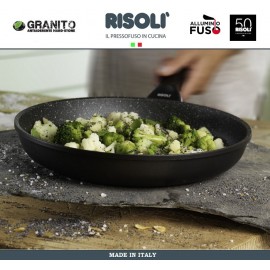Антипригарная сковорода Granito Hardstone, D 28 см, литой алюминий, Risoli