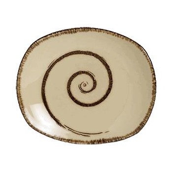 Тарелка мелкая с узором, L 15,5 см, серия Terramesa бежевый, Steelite